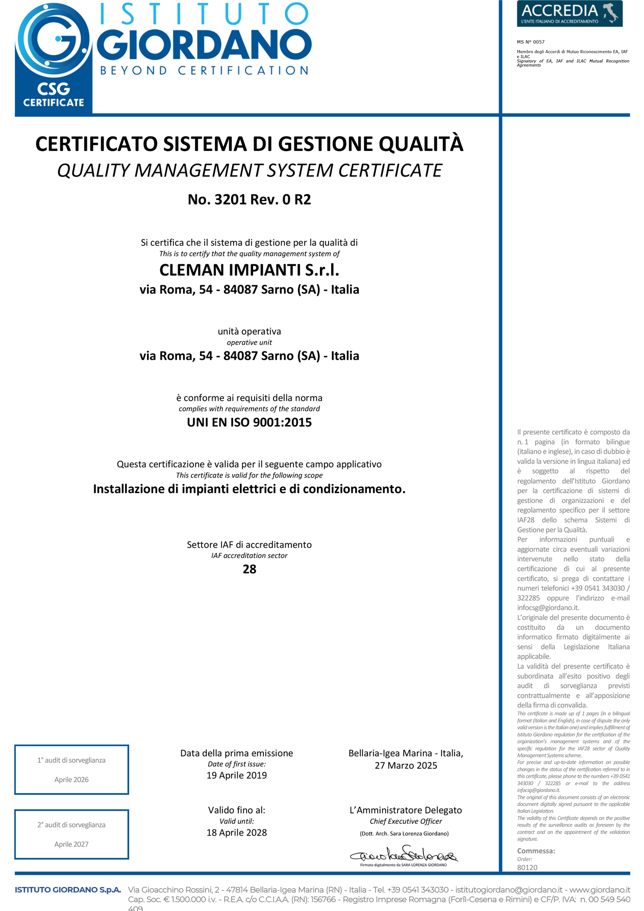CERT.-ISO-9001-2015_CLEMAN-IMPIANTI_18.04.28_CERTIFICATO-SISTEMA-DI-GESTIONE-QUALITÀ